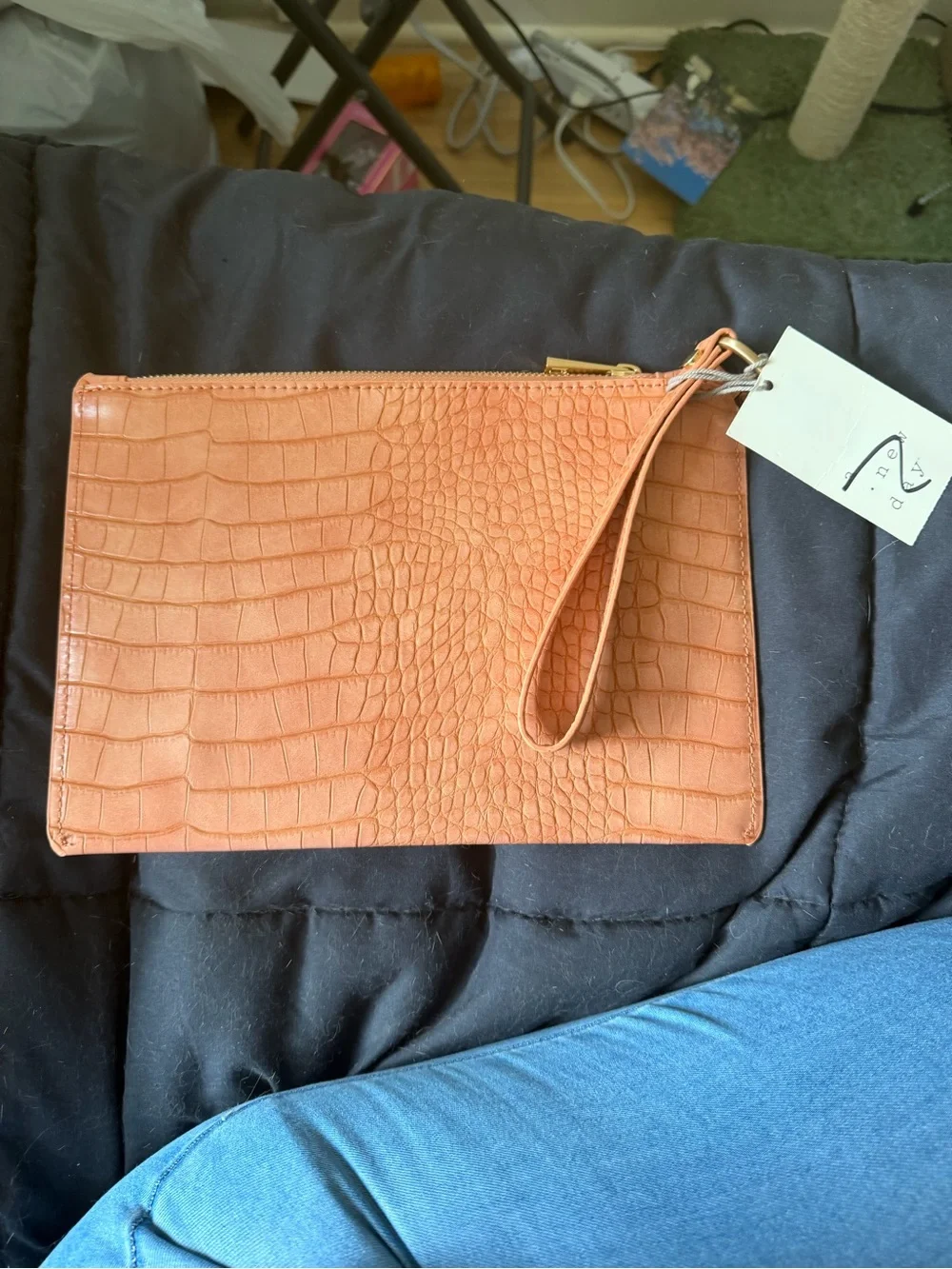 A New Day Light Peach Wristlet